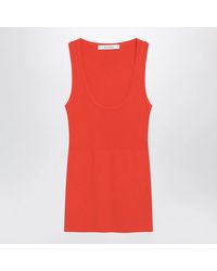 Max Mara - Coral Ribbed Technical Yarn Top - Lyst