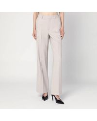 Victoria Beckham - Pumice-Coloured Trousers - Lyst
