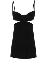 Off-White c/o Virgil Abloh - Off Cut Out Ribbed Mini Dress - Lyst