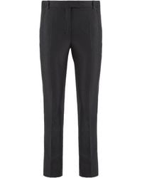 Max Mara - S Max Mara Fatina Cotton Blend Trousers - Lyst