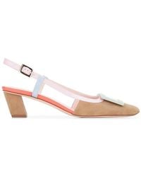 Roger Vivier - Bv Lacquered Buc Sling Back Dec 45 - Lyst