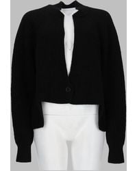 Nude - Ribbed Mini Knit Cardigan - Lyst