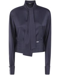 DSquared² - Cropped Tuxedo Shirt - Lyst