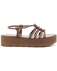 Gianvito Rossi - Hebe Leather Sandals - Lyst