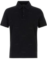 Gucci - Jacquard Wool And Silk Polo Shirt - Lyst
