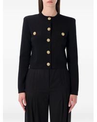 Balmain - Buttoned Crewneck Cardigan - Lyst