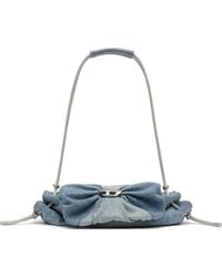 DIESEL - Scrunch Denim Shoulder Bag - Lyst