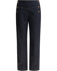 Ines De La Fressange Paris - Viscose Trousers - Lyst