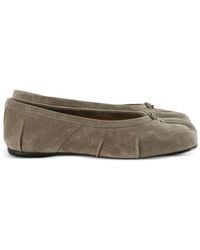 Maison Margiela - Tabi Suede Leather Ballets - Lyst
