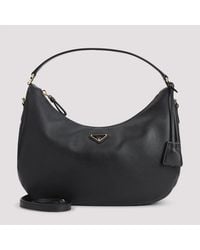 Prada - Medium Leather Hobo Bag - Lyst