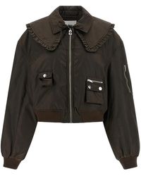 Ganni - Bomber Jacket Nylon - Lyst