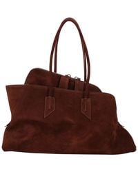 The Attico - La Passeggiata Suede Medium Tote - Lyst