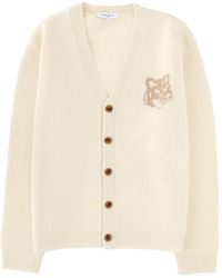 Maison Kitsuné - Maison Kitsuné "Fox Head" Cardigan - Lyst