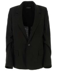 Ann Demeulemeester - Cotton Renske Blazer - Lyst