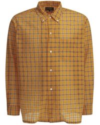 Beams Plus - Open Db Nylon Airy Plaid Nylon Casual Shirt - Lyst