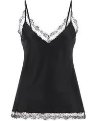Ermanno Scervino - Silk Lingerie Top With Lace - Lyst