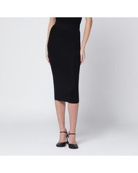 Entire studios - Viscose Blend Midi Skirt - Lyst