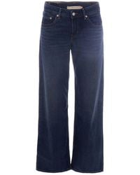 Levi's - Dark Denim Cotton Lyocell Jeans - Lyst