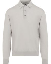 Sease - Straw Fine Knit Neck Polo - Lyst