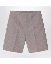 Fendi - Jacquard Bermuda Shorts - Lyst