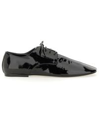Dries Van Noten - Shiny Leather Lace-Up Shoe - Lyst