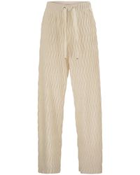 Herno - Trousers With Crumpled Effect - Lyst