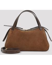 Jil Sander - Dune Suede Leather Shoulder Bag - Lyst