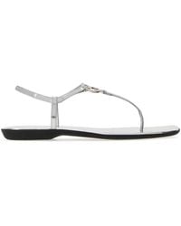 Gucci - Leather Thong Sandals - Lyst
