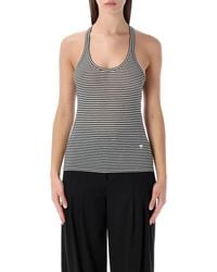 Tom Ford - Striped Long-Sleeve Viscose Top - Lyst