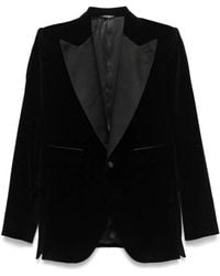 Dolce & Gabbana - Velvet Peak Lapel Blazer - Lyst