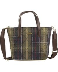 Barbour - Quilted Tartan Tote Bag - Lyst