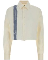JW Anderson - Ivory Linen Shirts - Lyst