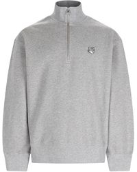 Maison Kitsuné - Maison Kitsuné Felpa "Fox Head" Con Zip - Lyst