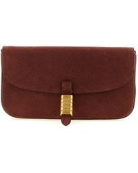 Pinko - Saddle Flat Shoulder Bags Bordeaux - Lyst