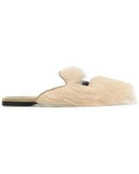 Dolce & Gabbana - Dolce & Gabbana Sabot/Mule Montone+Suede+Etich - Lyst