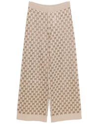 Gucci - Embellished Wool Blend Joggers - Lyst