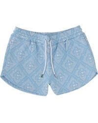 CASABLANCA - Monogram Weave Shorts - Lyst
