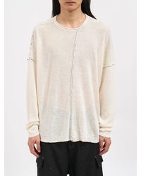 Isabel Benenato - Crew Neck Linen Sweater - Lyst