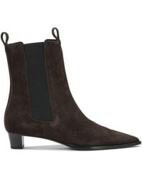 Aeyde - Kiki Suede Leather Leather Rubber Boots - Lyst