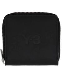 Y-3 - Zip-Around Leather Wallet - Lyst