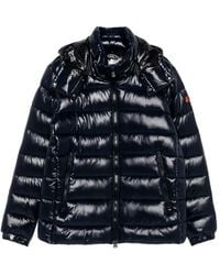 Save The Duck - Florian Down Jacket With Lacquered Finish And Removable Hood - Lyst
