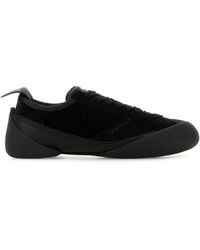 McQueen - Canvas And Suede Sneakers - Lyst