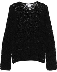 Comme des Garçons - Open-Knit Crewneck Sweater - Lyst