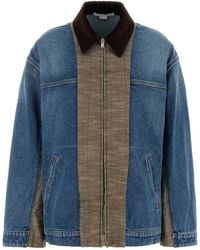 Stella McCartney - Denim And Tweed Jacket - Lyst