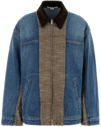 Stella McCartney - Denim And Tweed Jacket - Lyst
