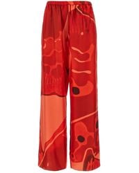 Ferragamo - Palazzo Silk Pants - Lyst