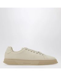 Ferragamo - Mascarpone-Colored Leather Sneakers - Lyst