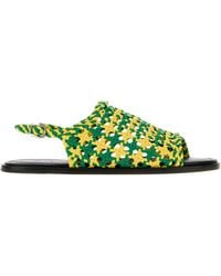 JW Anderson - Mesh Net Sandals With Leather Sole - Lyst