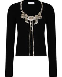 Rabanne - Viscose Polyamide Sweater Cardigan - Lyst