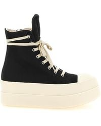 Rick Owens - 'Mega Bumper Sneaks' Denim Sneakers - Lyst